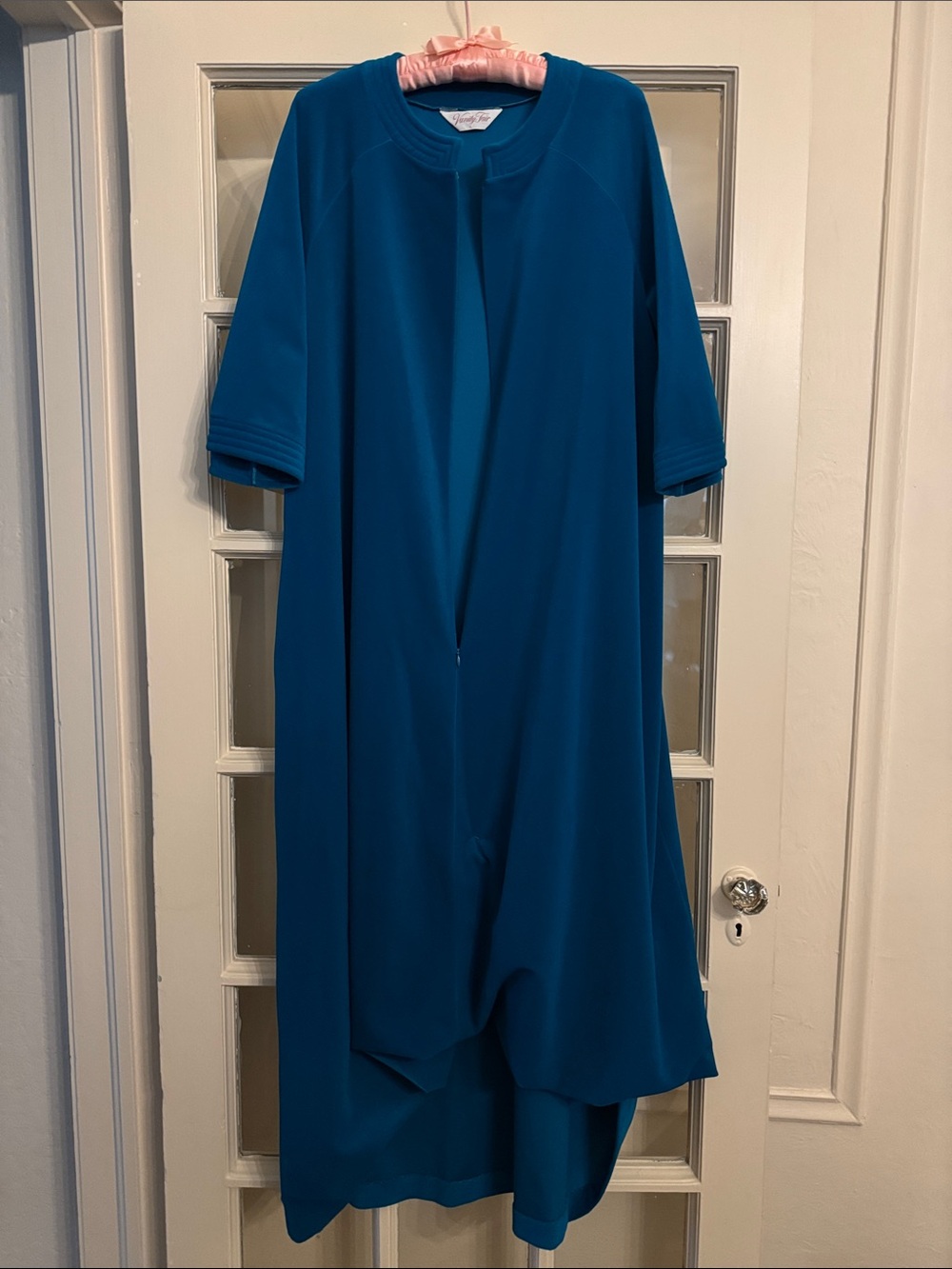 Vintage vanity fair zip house robe